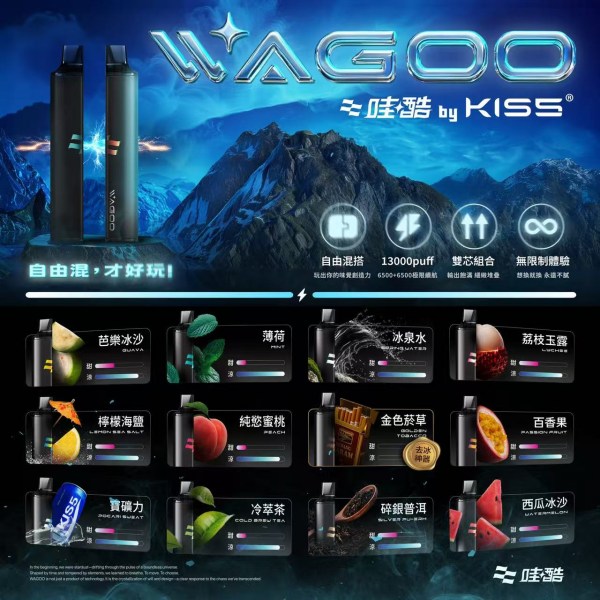  Kiss哇酷/WAGOO6500口 Kis5拋棄式一次性電
